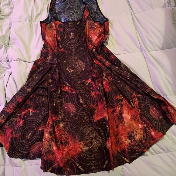RARE Black Milk REBEL ALLIANCE VS GALACTIC EMPIRE INSIDE OUT DRESS size Large - Picture 11 of 13